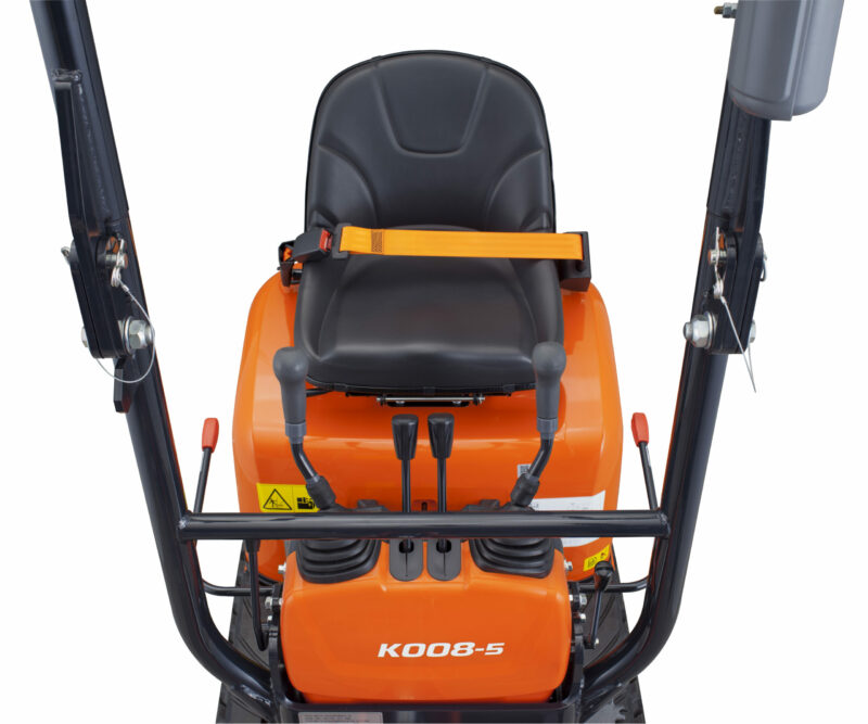 Ein Studiobild des Minibaggers KUBOTA K008-5