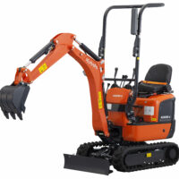 Ein Studiobild des Minibaggers KUBOTA K008-5