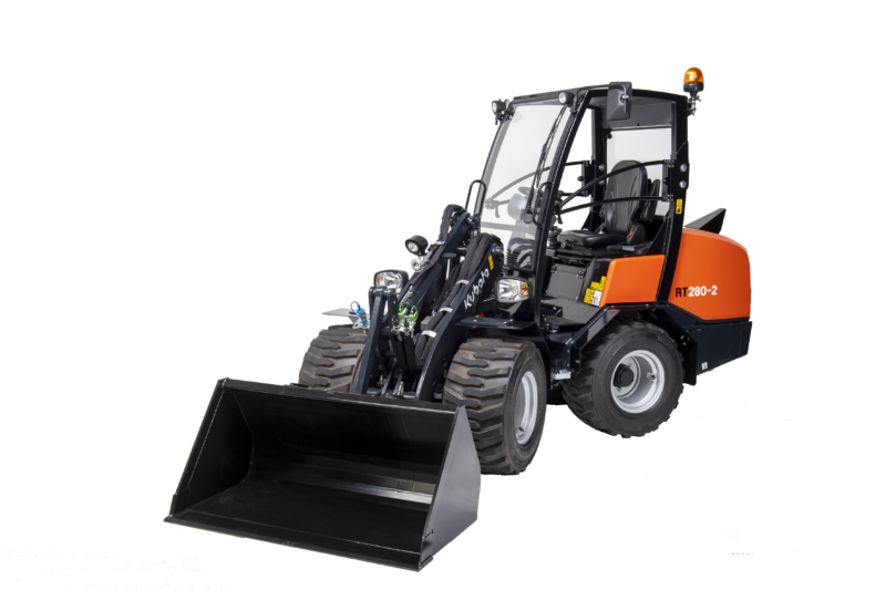 Ein Studiobild des Radladers KUBOTA RT280-2