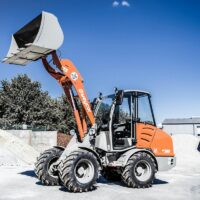 Ein Bild des Radladers WEYCOR AR 380 im Einsatz