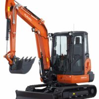 Ein Studiobild des Minibaggers KUBOTA KX042-4α