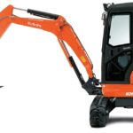 Ein Studiobild des Minibaggers KUBOTA U20-3α