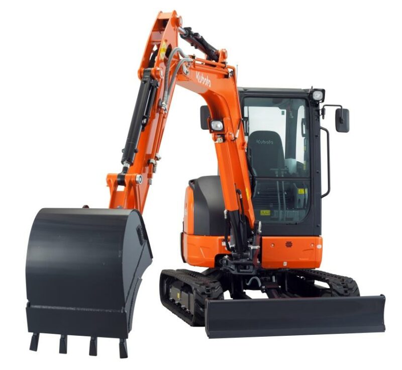 Ein Studiobild des Minibaggers KUBOTA U36-4